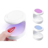 Mini lampe à ongles portable sans fil blanche avec USB